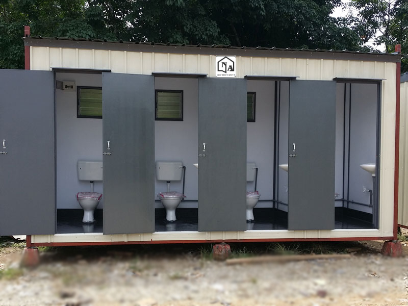 Portable bunk house bangalore portable toilet